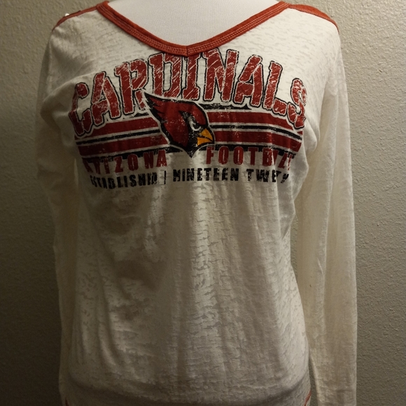 Women's NFL Arizona Cardinals Long Sleeve Blouse S - Picture 1 of 4